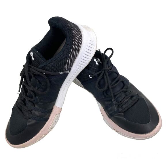 UNDER ARMOUR Ultimate Speed Trainer Sneakers UA Black 3019908-001 Womens 8M - Picture 1 of 10